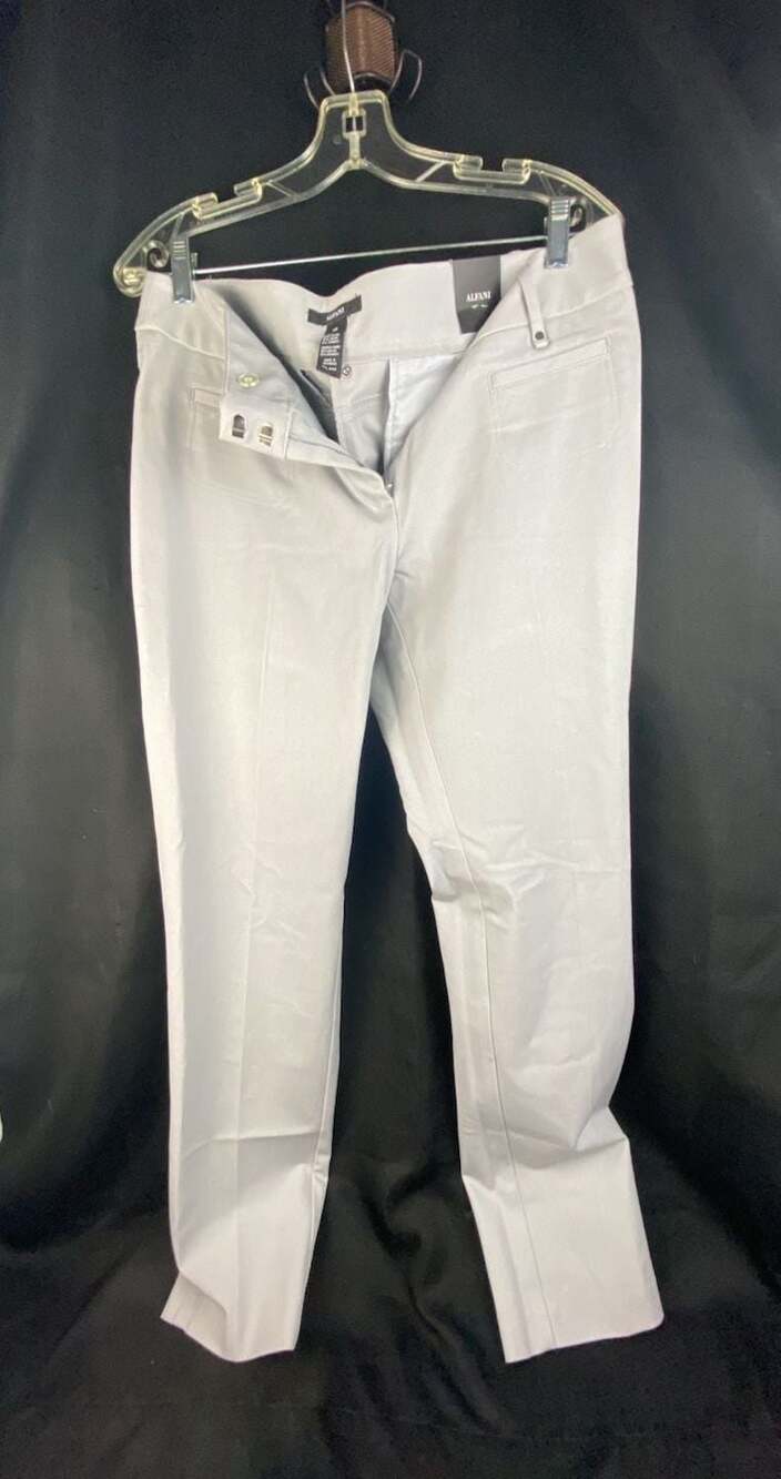 Alfani Women's Slim Ankle Pants in Light Grey Sz 12